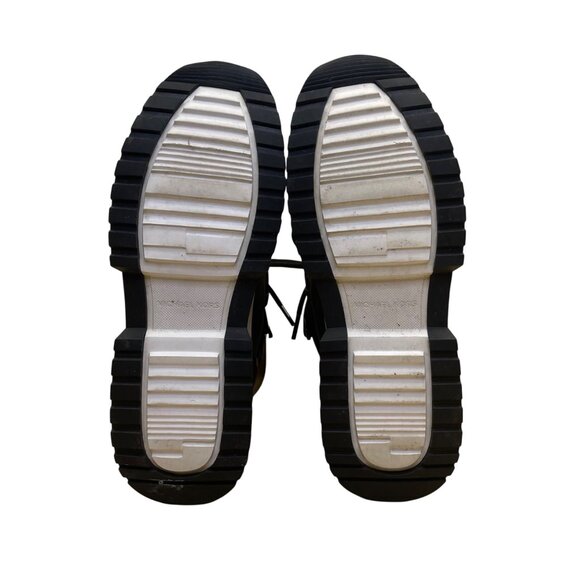 Michael Kors Women’s Black & Grey Leopard Print High-Top Boots Approx. Sz 8/8.5 - Picture 8 of 9